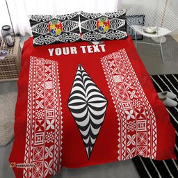Custom Personalised Tonga Rugby Bedding Set - Mate Ma'a Tonga