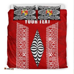Custom Personalised Tonga Rugby Bedding Set - Mate Ma'a Tonga
