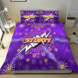 Custom PersonalisedMelbourne Storm Bedding Set Aboriginal Dot
