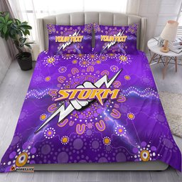Custom PersonalisedMelbourne Storm Bedding Set Aboriginal Dot