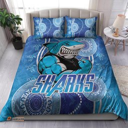 Sharks Rugby Bedding Set - Custom Sutherland Sharks Bedding Set RLT13