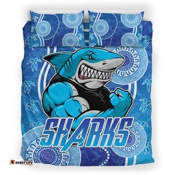 Sharks Rugby Bedding Set - Custom Sutherland Sharks Bedding Set RLT13