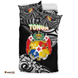 Mate Ma'a Tonga Rugby Bedding Set Polynesian Unique Vibes - Black