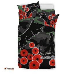 Panthers Anzac Day Bedding Set Simple Poppy