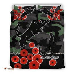 Panthers Anzac Day Bedding Set Simple Poppy
