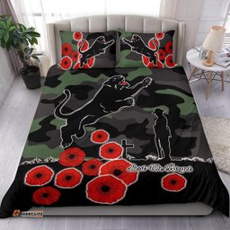 Panthers Anzac Day Bedding Set Simple Poppy