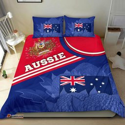Bedding Set - Aus Flag and Coat of Arms Bedding Set Waratah Flowers