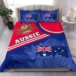 Bedding Set - Aus Flag and Coat of Arms Bedding Set Waratah Flowers