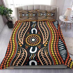 Aboriginal Bedding Set , Indigenous Dot Painting