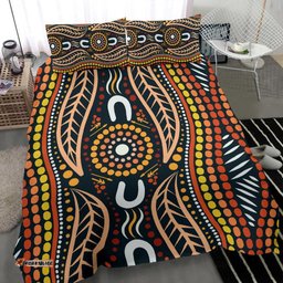 Aboriginal Bedding Set , Indigenous Dot Painting