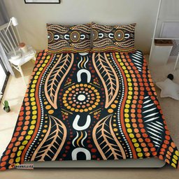 Aboriginal Bedding Set , Indigenous Dot Painting