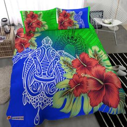 Torres Strait Islanders Bedding Set - Ocean Hibiscus