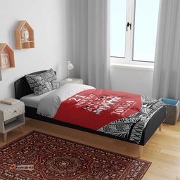 Custom Tonga Rugby Mate Ma'a Bedding Set Tonga XIII Make History Pacific Champions