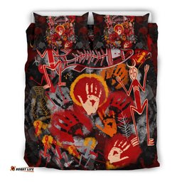 Aboriginal Bedding Set - Indigenous Fish Hand Art