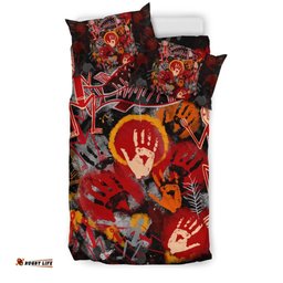 Aboriginal Bedding Set - Indigenous Fish Hand Art
