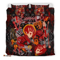 Aboriginal Bedding Set - Indigenous Fish Hand Art