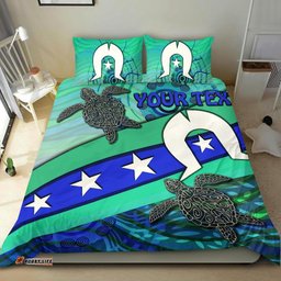 Personalised Bedding Set - Torres Strait Flag And Turtle