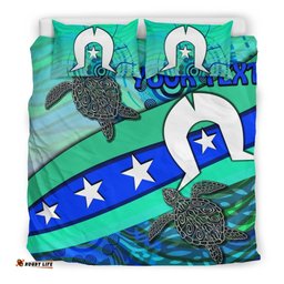 Personalised Bedding Set - Torres Strait Flag And Turtle