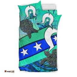 Personalised Bedding Set - Torres Strait Flag And Turtle