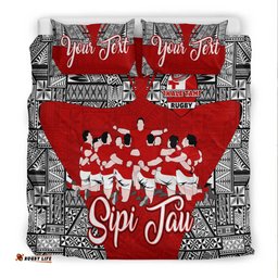 Custom Personalised Tonga Rugby Ikale Tahi Sipi Tau Bedding Set