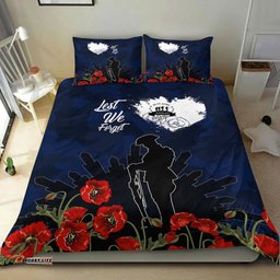 VibeHoodie Bedding Set - Anzac Day Camouflage Lest We Forget Bedding Set