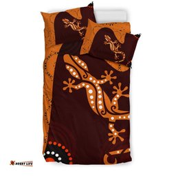 Aboriginal Bedding Set - Lizard in Aboriginal Dreaming