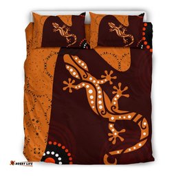 Aboriginal Bedding Set - Lizard in Aboriginal Dreaming