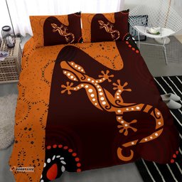 Aboriginal Bedding Set - Lizard in Aboriginal Dreaming