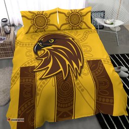 Hawks Indigenous Bedding Set Hawthorn Football
