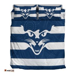 Custom Personalised Cats Energetic Bedding Set Indigenous