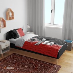 Custom Tonga and New Zealand Rugby Bedding Set Maori Mix Ngatu Pattern
