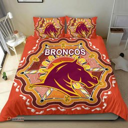 Brisbane Bedding Set Broncos Indigenous Warm Vibes