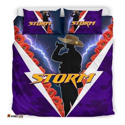 Melbourne Bedding Set Storm Anzacday