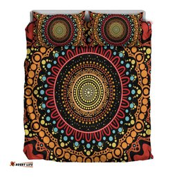 Aboriginal Bedding Set - Aboriginal Style Of Dot Painting