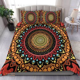Aboriginal Bedding Set - Aboriginal Style Of Dot Painting