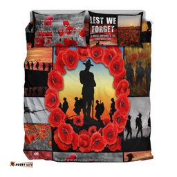 Anzac Bedding Set - Always Remember Australia's Soldiers