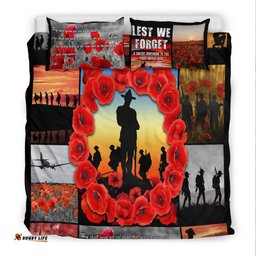 Anzac Bedding Set - Always Remember Australia's Soldiers