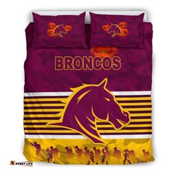 Brisbane Broncos Bedding Set Anzac Day Simple Style - Maroon