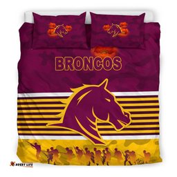 Brisbane Broncos Bedding Set Anzac Day Simple Style - Maroon