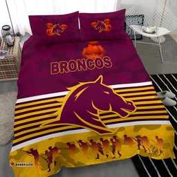 Brisbane Broncos Bedding Set Anzac Day Simple Style - Maroon