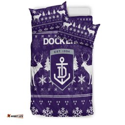 Fremantle Football Club Bedding Set - Christmas Ugly Style -
