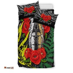 Anzac Day Bedding Set Maori Patterns White Color