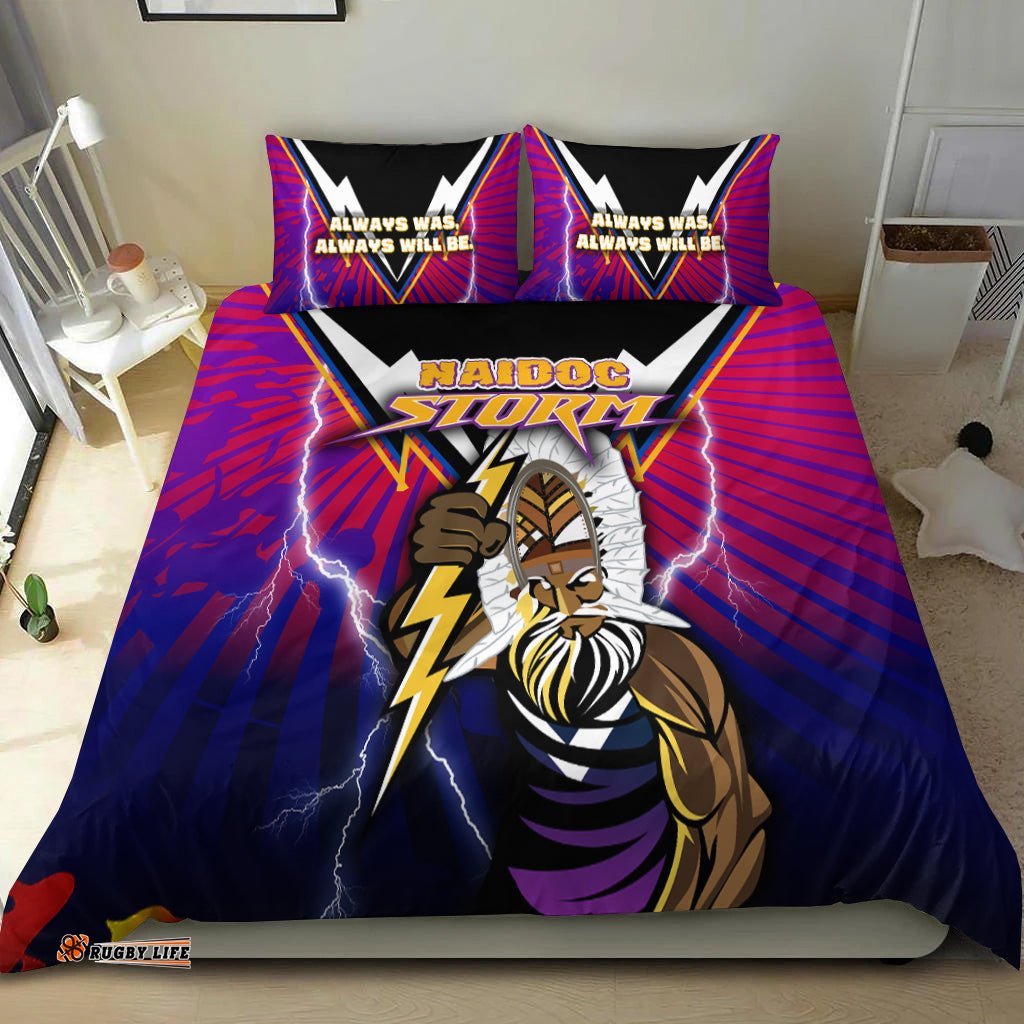 Melbourne Storm Naidoc Week Bedding Set Aboriginal Special Style