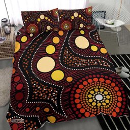 Aboriginal Bedding Set - Aboriginal Art Ver01