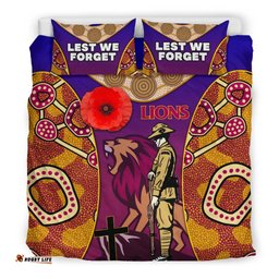 Brisbane Bedding Set Lions Anzac Day Gradients Style