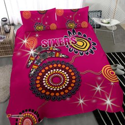Sydney Bedding Set Sixers Indigenous - Magenta