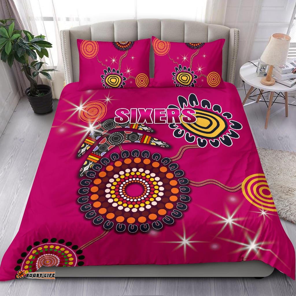 Sydney Bedding Set Sixers Indigenous - Magenta