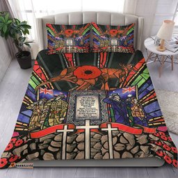 VibeHoodie Bedding Set - Anzac Day Lest We Forget Australia & New Zealand Bedding Set