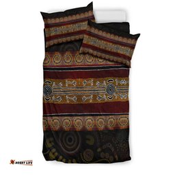 Bedding Set - Aboriginal Dot Panting Art Horizontal Lines