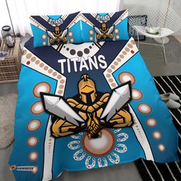 Gold Coast Bedding Set Titans Gladiator Simple Indigenous